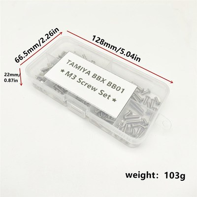 田宫RC TAMIYA BBX BB01螺丝套件 模型车M3内六角螺丝套装