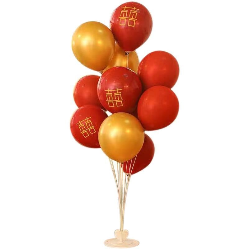 气球立柱桌支架地上飘生日周岁派对婚庆结婚婚房场景布置装饰