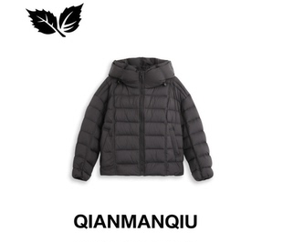 QMQ1019F055 外套 浅曼秋QIANMANQIU 「浪漫时区」连帽百搭长袖