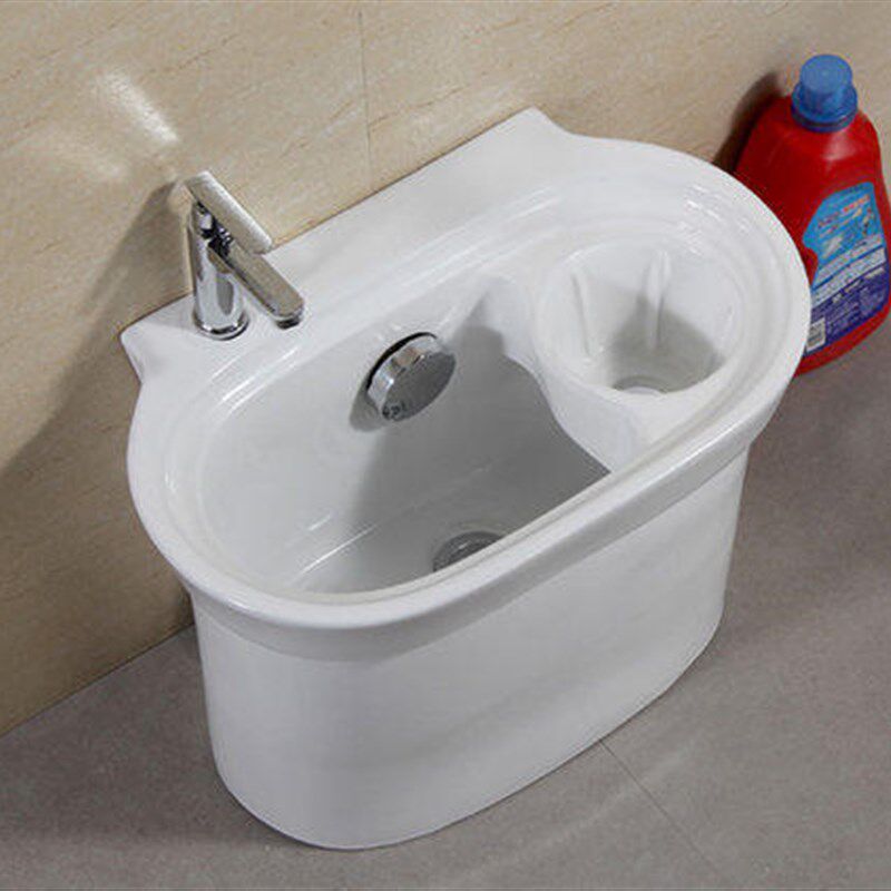 陶瓷拖布池拖把i池斗墩布池洗地拖盆拖布桶自动下水带脱水带沥水