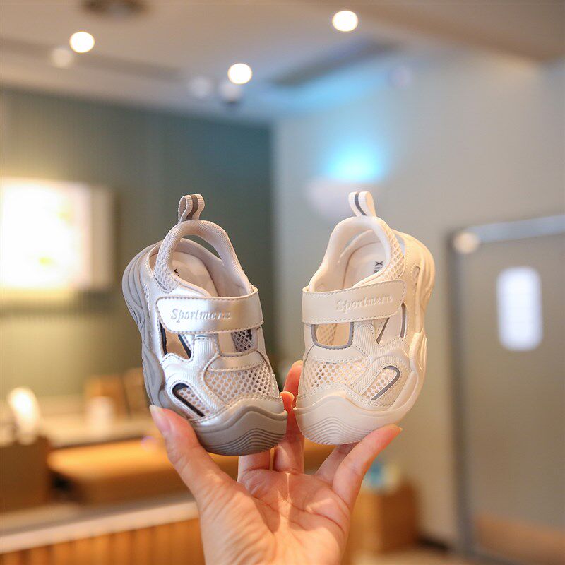 儿童凉鞋男童宝宝学步鞋婴儿夏季鞋子1H一3岁小童透气男宝网鞋女