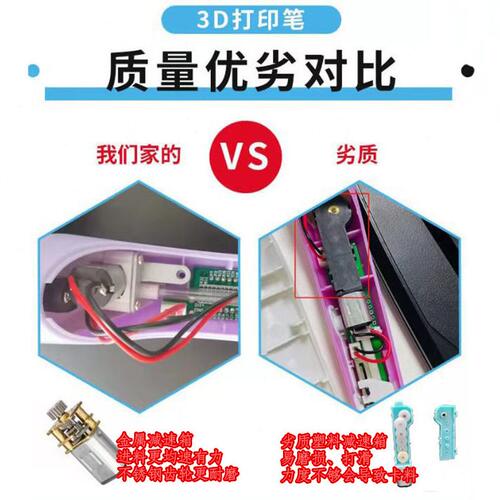 甄选5V金属马达3d打印笔 儿童玩具3d绘画笔 儿童节礼物3d pen