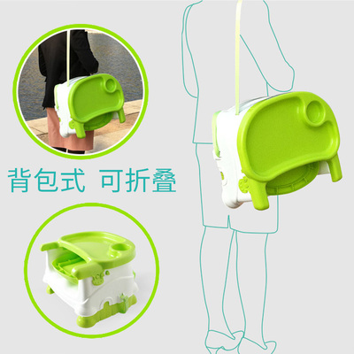 背包式宝宝餐椅h婴幼儿外出便携式可折叠餐凳吃饭椅子儿童增高餐