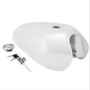 CG125摩托车复古改装油箱套件 纯色油箱 无侧孔带油开关油盖