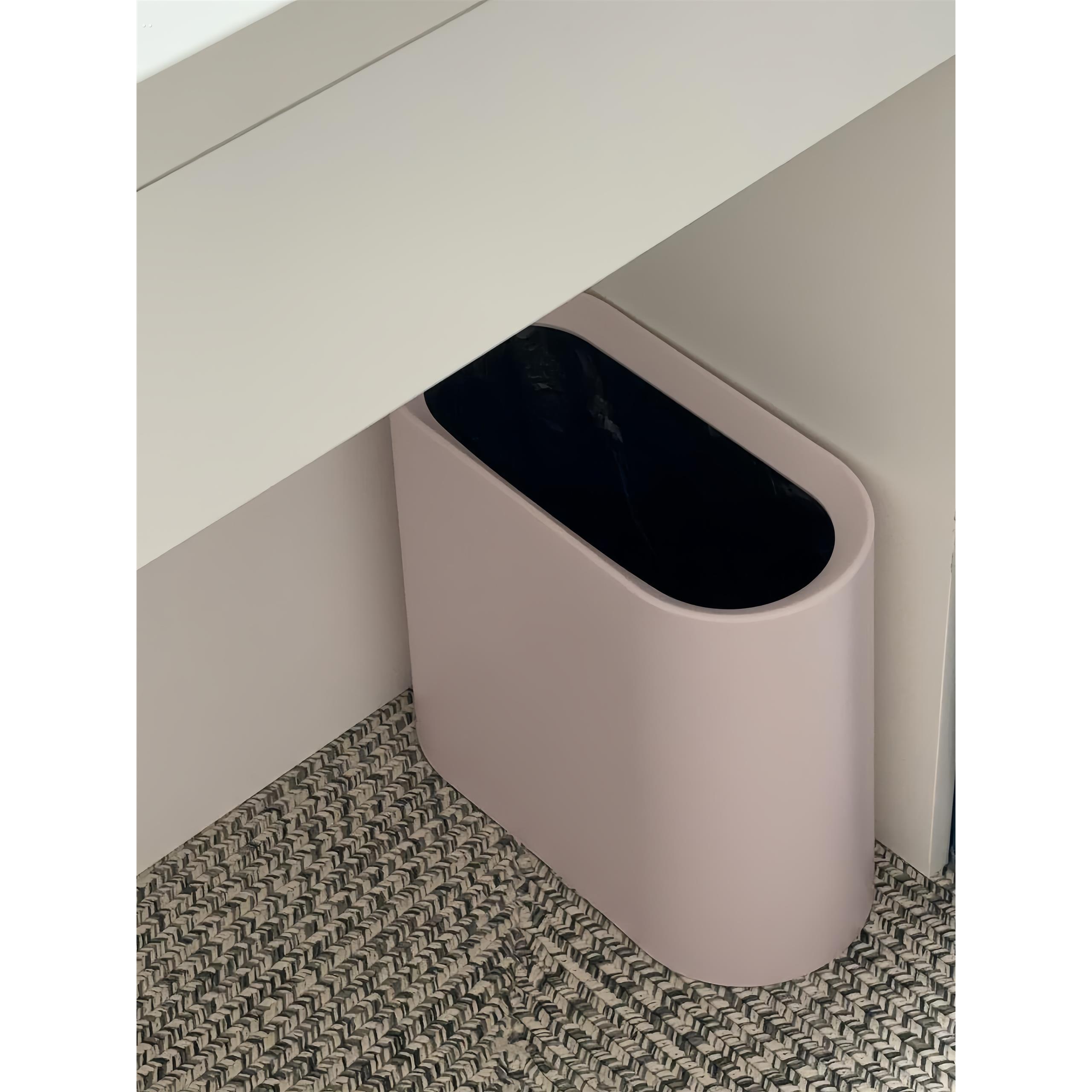 垃圾桶卧室床边窄夹缝客厅收纳筒纸篓厨房厨余卫生间厕所家用加厚