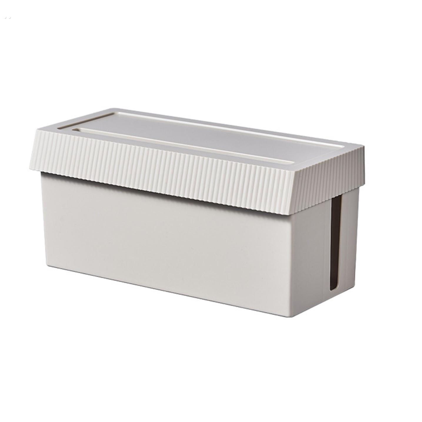 数据线充电器收纳盒桌面插排插座多功能便携防水大容量家用理线盒