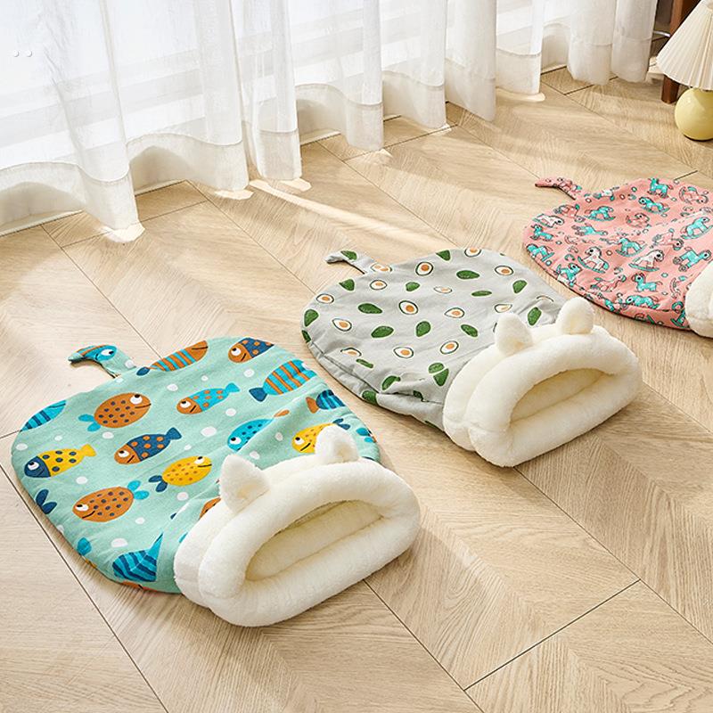 猫咪睡袋秋冬款宠物隧道猫窝保暖半封闭式狗可钻被子网红猫咪被窝