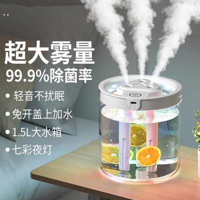 加湿器家用静音大雾量卧室空调加湿器净化器可携式香薰机小型宿舍