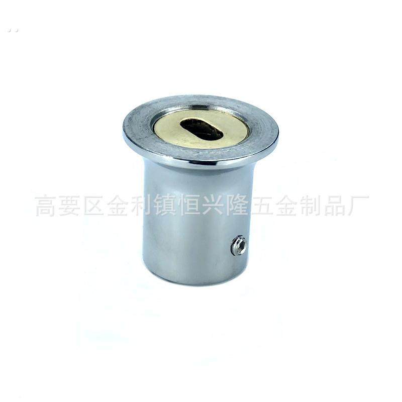 304不锈钢圆管连接件淋浴房拉杆配件 浴室玻璃固定夹法兰吊夹三通