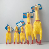 狗狗玩具乳胶惨叫鸡磨牙耐咬发泄尖叫鸡宠物幼犬泰迪解闷神器