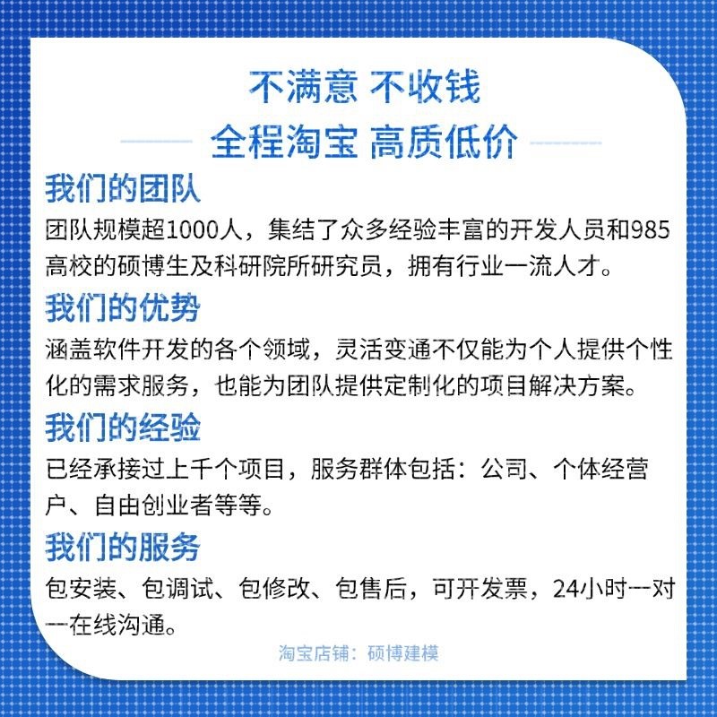 数学工业建模帮做2D/3D绘图Matlab代编程建模接单图像处理Python