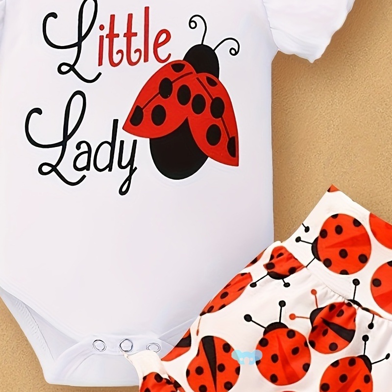 3pcs Baby Girl Summer Outfit: Little Miss Sunshine Ruffle