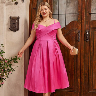pendulum dress fashion plus size Sexy cross women big