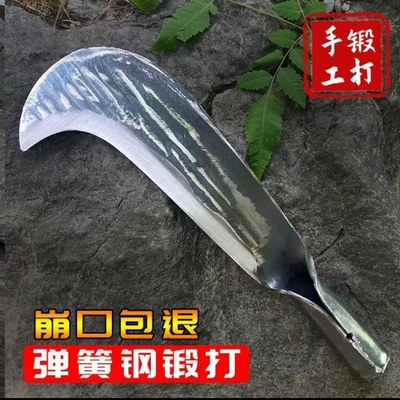 锋利加厚砍竹砍树刀户外开路刀农用弯刀老式砍柴刀手工锻打弹簧钢