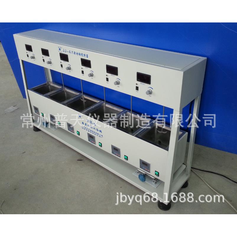 厂家直供JJ-6A数显恒温六联异步电动搅拌器实验室测速搅拌设备