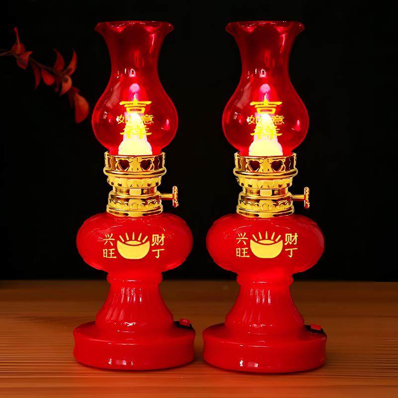吉祥如意蜡烛灯电池长明灯结婚