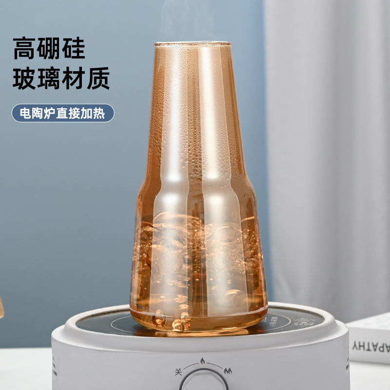 耐热玻璃家用一人饮水壶冰冻大容量冷水牛奶杯咖啡果汁凉水壶套装