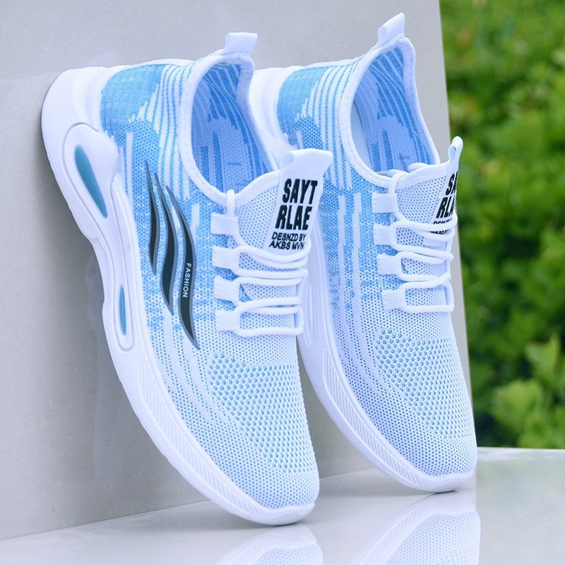 男鞋夏季a薄款一脚蹬透气网面运动鞋男潮流休闲鞋轻便学生跑步鞋