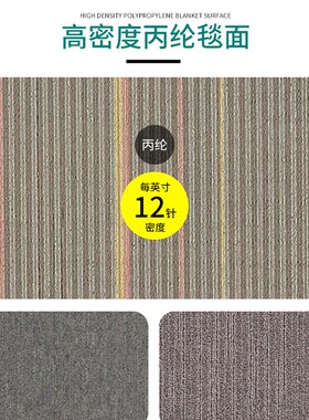 办公室地毯方块拼接PoVC阻燃会议室写字楼台球厅客厅卧室隔音地垫