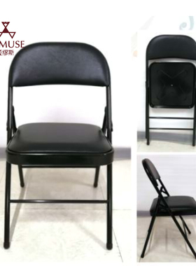 [实体店]学校音k乐厅剧院折叠钢制单人加厚皮革座椅提琴演奏椅琴