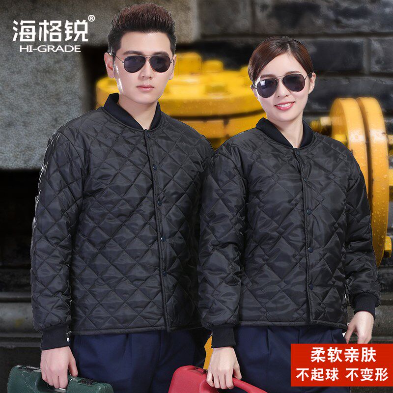 加厚小棉袄冬季棉服制服内胆男棉衣工作服劳保P服防寒工厂车间定