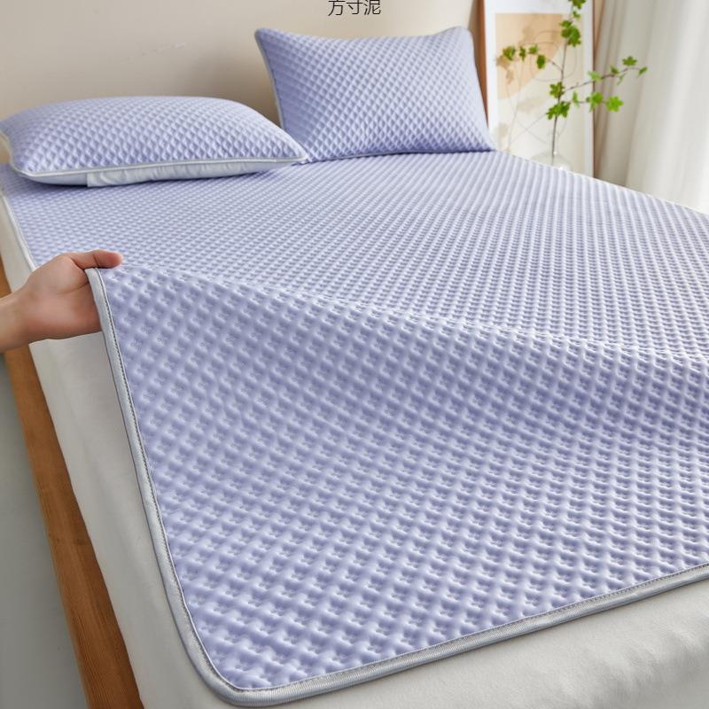 夏天冰丝凉席冰豆豆席可水洗机洗竹席席夏季折叠软席子床单席