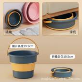 折叠水桶户外钓鱼桶大小号车载旅行洗车桶家用便携加厚手提塑料桶