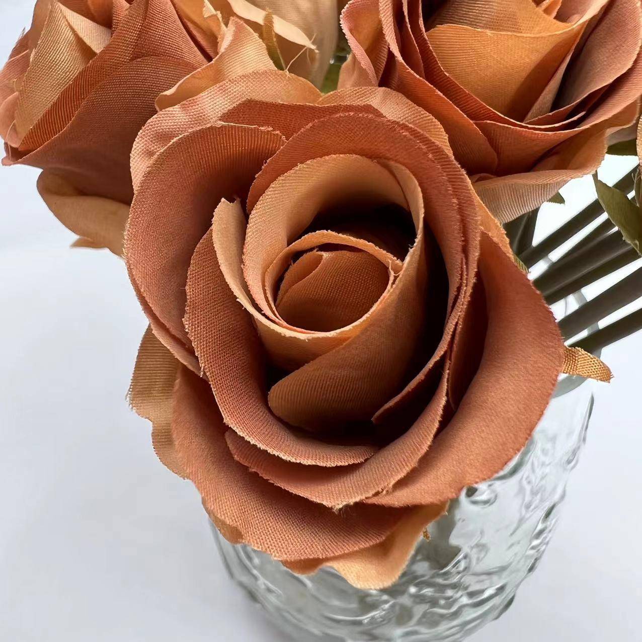 新朵朵园手札捧玫瑰花束仿真花家居装饰摄影道具路引婚庆仿真玫瑰