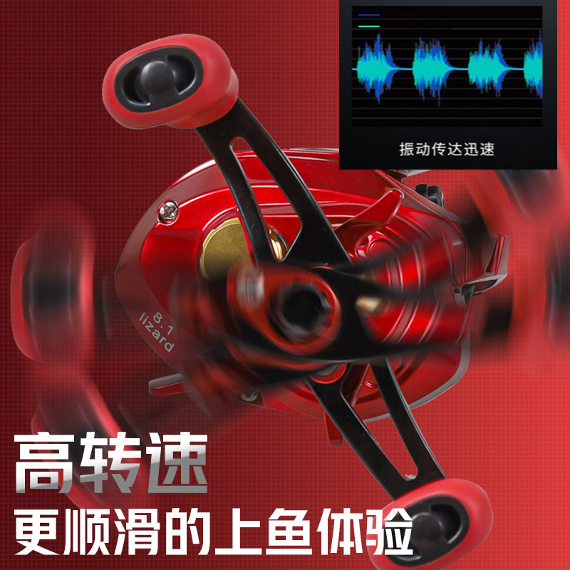 正则水滴轮批发 7.2:1渔轮带卸力报警 打黑远投渔轮 渔线轮微物马