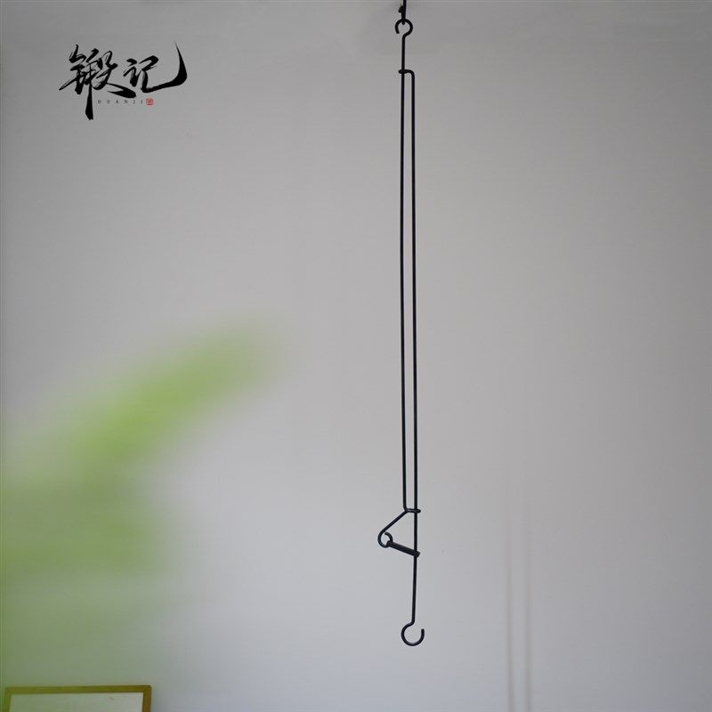锻记 手工锻打圆筒自在钩t 茶空间悬吊铁壶花器可调节挂载钩 烛台,餐饮具,茶道/零配,淘宝优惠券,粉丝福利购,淘宝优惠卷