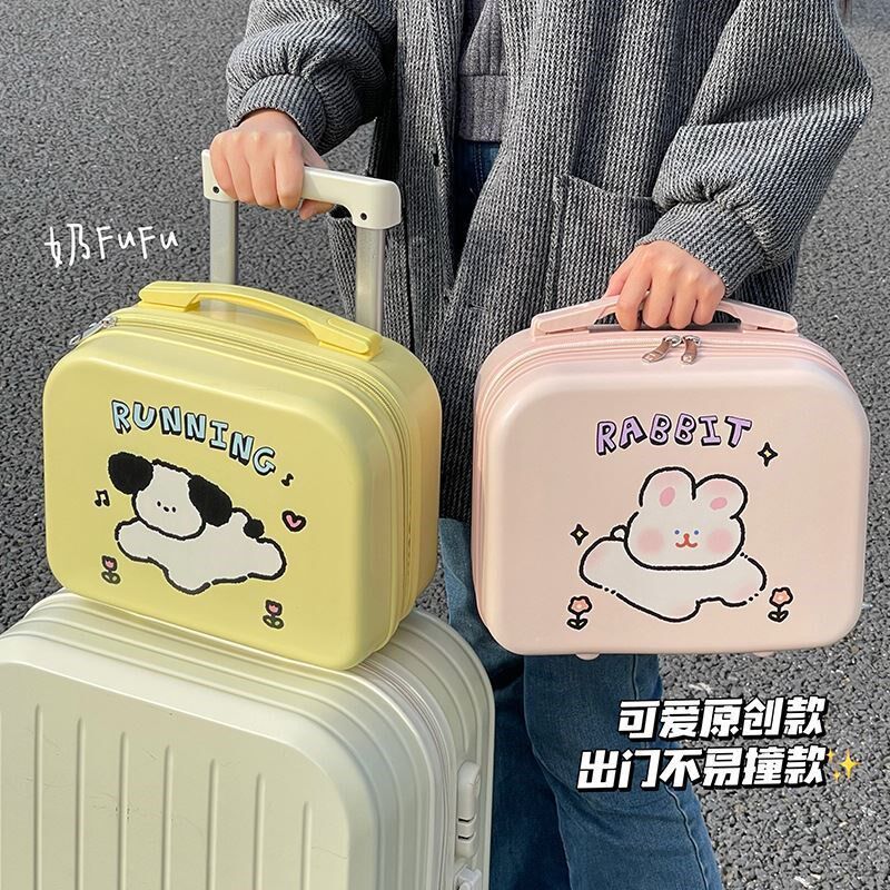 可爱风手提行李箱可套行李箱拉杆上的收纳包小挂袋U工具箱学生超
