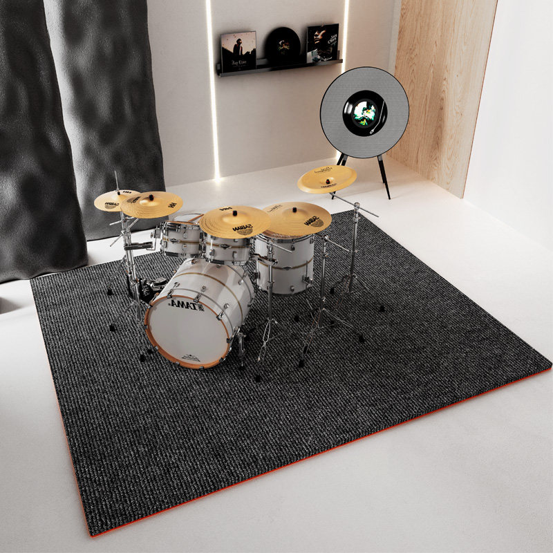 架子鼓垫子减震吸音地垫钢琴家用防震大面积加厚减震.垫隔音地毯