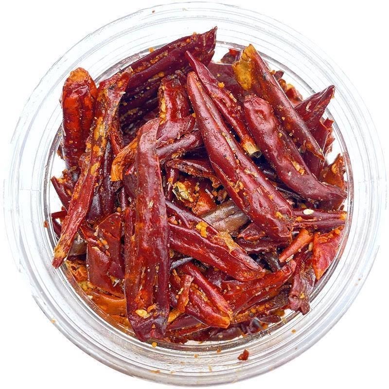 云南麻脆辣椒丝油炸干吃香酥脆辣椒小吃麻辣休闲零食特产克