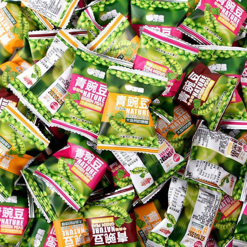 零趣青豌豆粒青豆子小包装蒜香味豆类零食品小吃干货休闲炒货年货