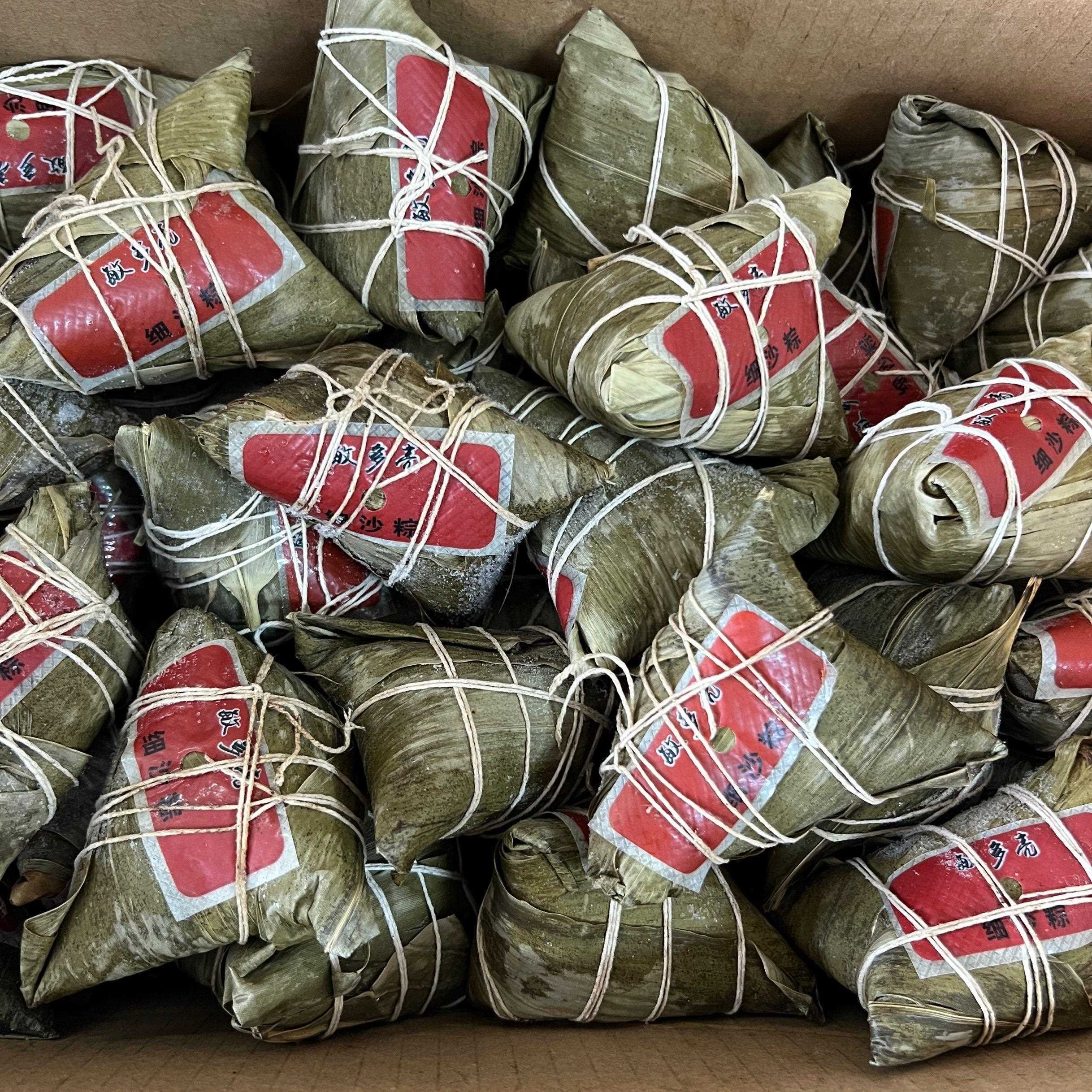 新货整箱嘉兴粽子鲜肉粽60只160g冷冻蛋黄肉粽豆沙蜜枣散装早餐商