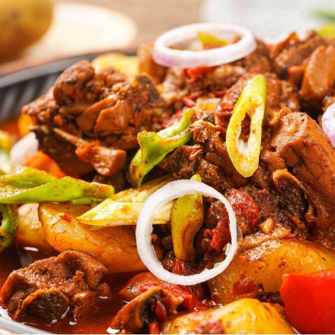 新疆大盘鸡半成品大包装鸡肉料理包团餐预制菜快餐外卖店香辣