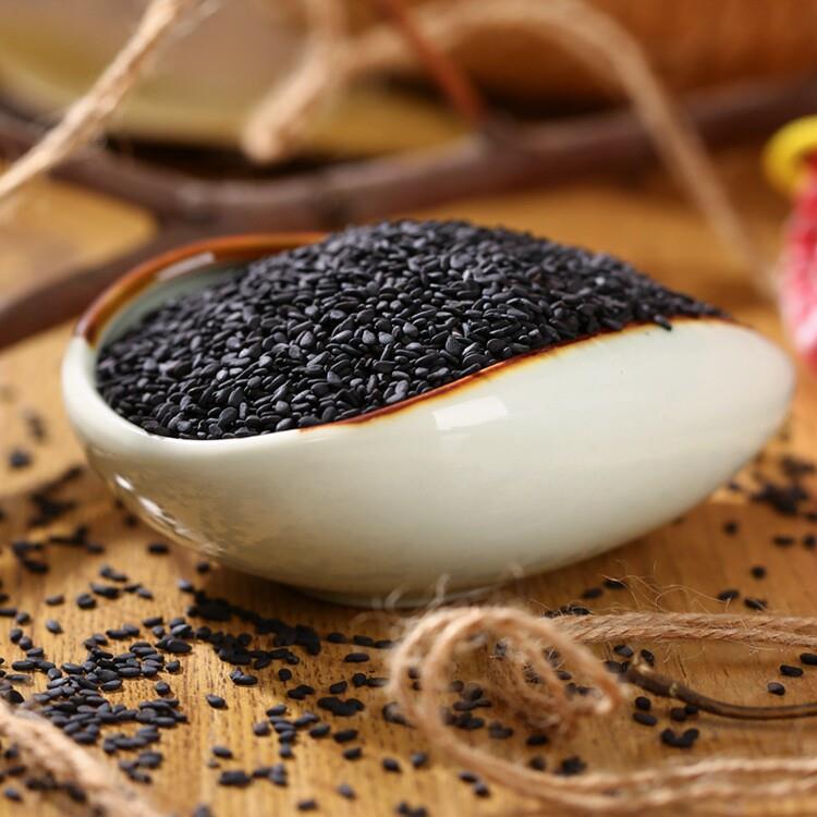 生黑芝麻新货干净无沙免洗芝麻粒新鲜饱满无染色500g*1袋颗粒饱满