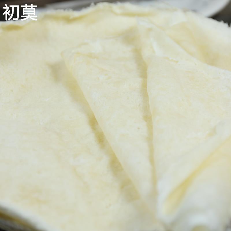 潮汕手工春卷皮薄饼皮手抓饼 煎饼皮烫面皮北京烤鸭饼皮宽18厘米