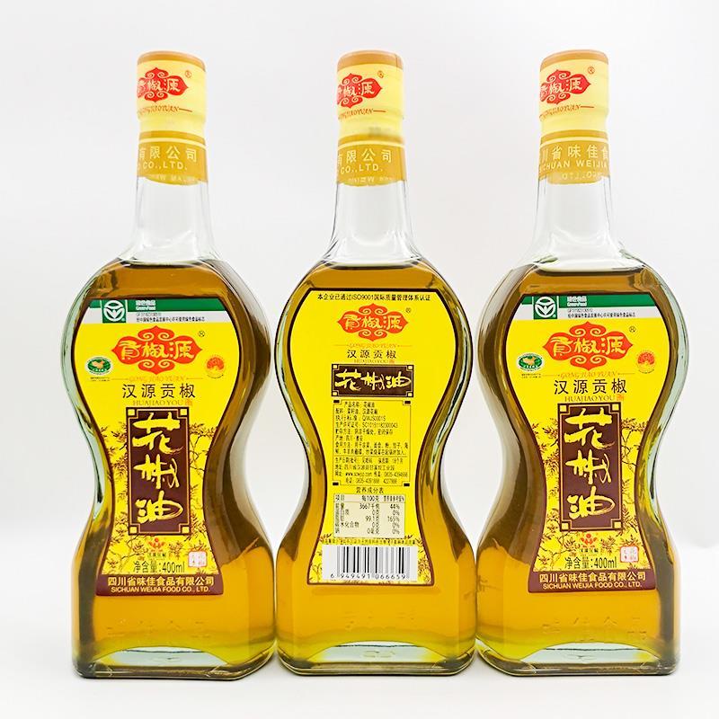 包邮贡椒源花椒油特麻花椒油400ml四川汉源特产麻油餐饮小面凉拌