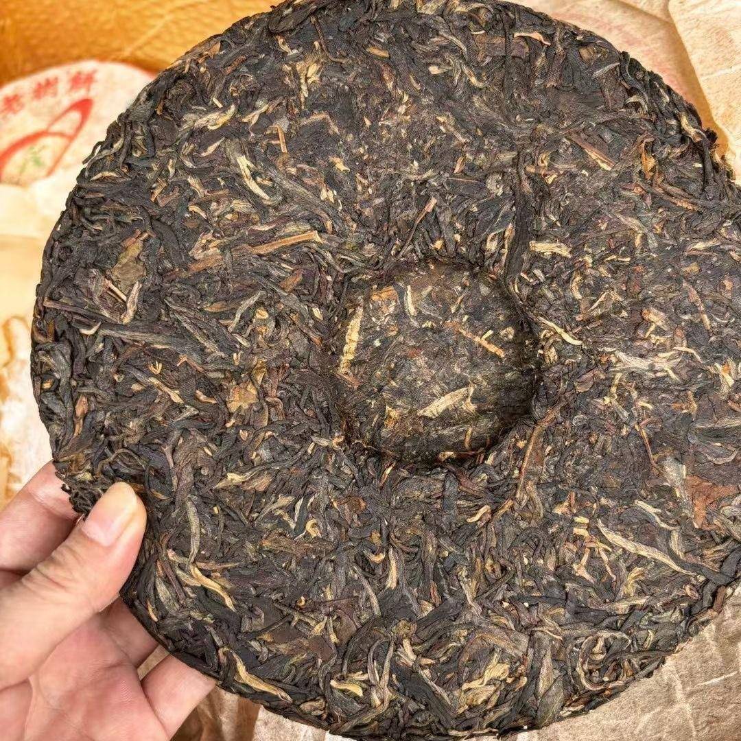 2005年云茶景迈普洱生饼357克兰花香云南普洱茶饼茶气足陈年古树