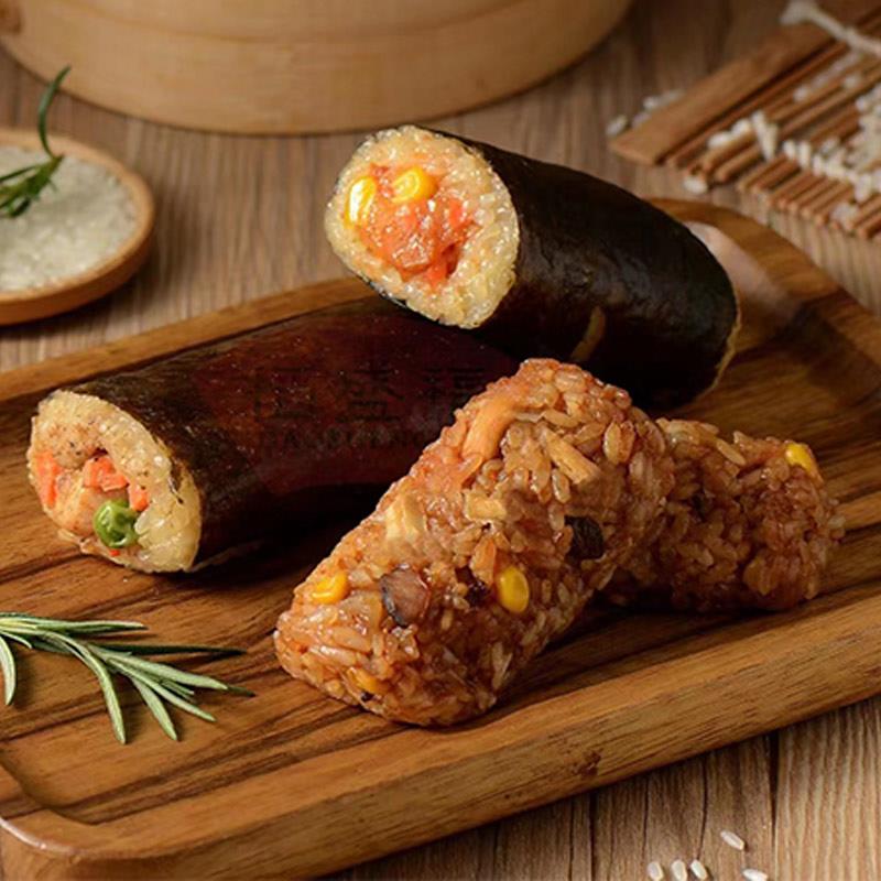 新货心思源手工饭团速冻半成品便利店早餐台湾糯米饭团加热即食商