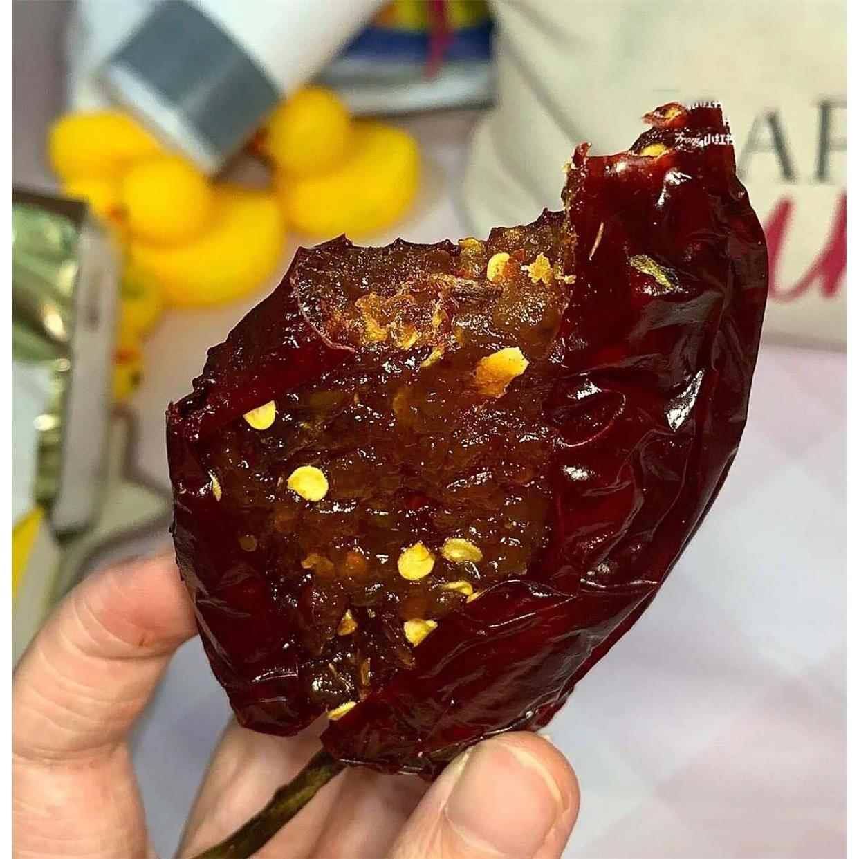 江西特产辣椒果干爆辣糯米馅上饶依夫糯叽特辣零食小吃一整颗辣椒