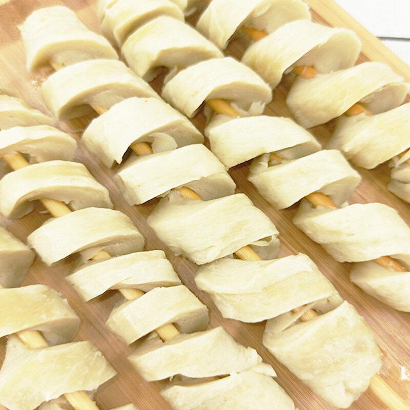 新货20串大面筋串原味烤面筋半成品冷冻烧烤串铁板油炸食材商用包