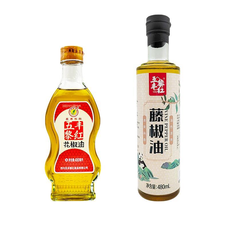 五丰黎红花椒油400ml家用四川汉源麻椒油藤椒油特麻油色清亮鲜麻