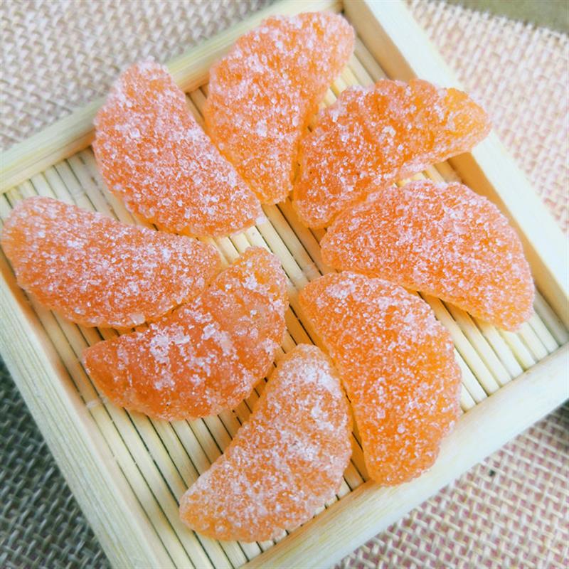 极速橘子瓣软糖80后怀旧小时候零食老式传统桔子形儿时回忆童年糖