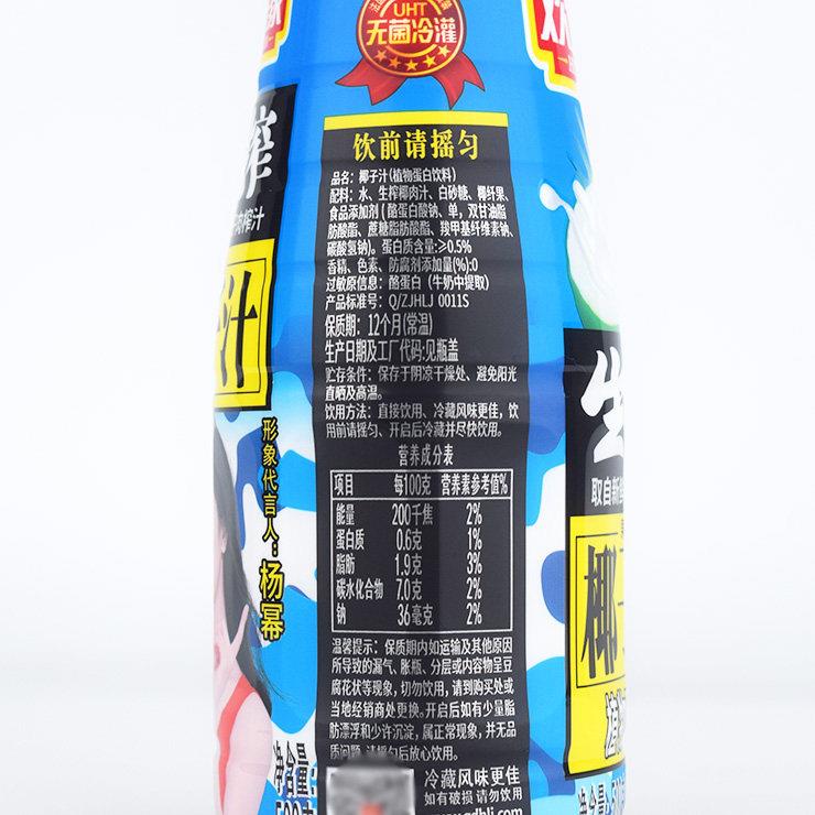 生榨椰子汁500ml/6/9/15瓶椰肉果粒果肉饮料植物蛋多省包邮