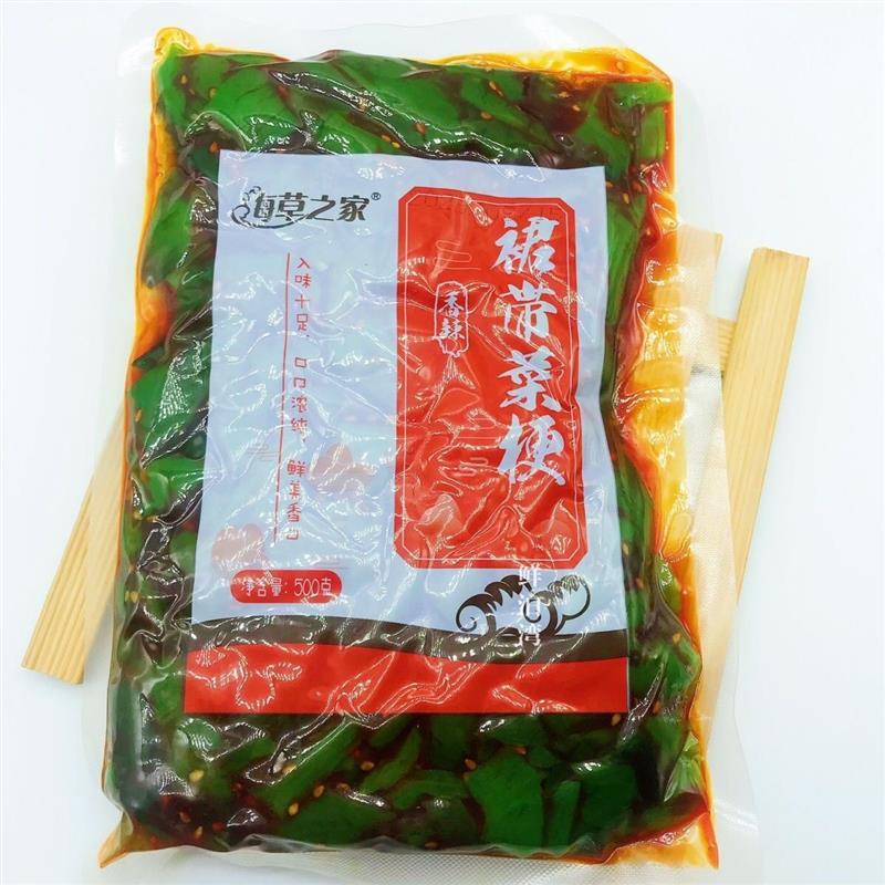 大连特产海草之家香辣裙带菜梗段海藻开袋即食下饭小菜包邮