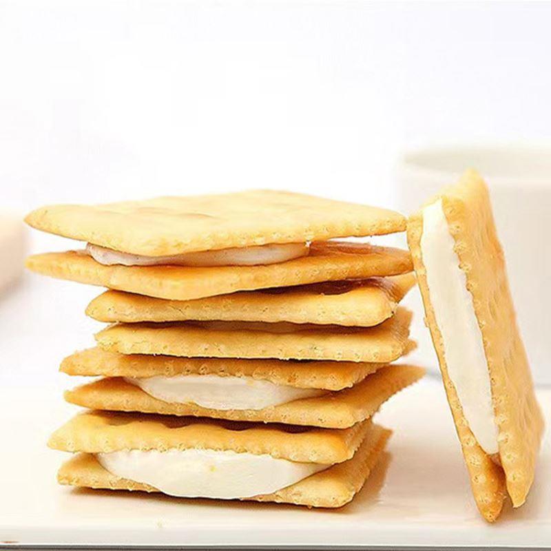 芭米牛轧饼干奶盐蔓越莓味手工软奶夹心饼干早餐茶点心休闲零食品