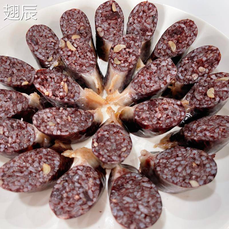 广西桂林河池都安宜州巴马特产猪血肠糯米血肠猪龙棒灌肠血糍粑