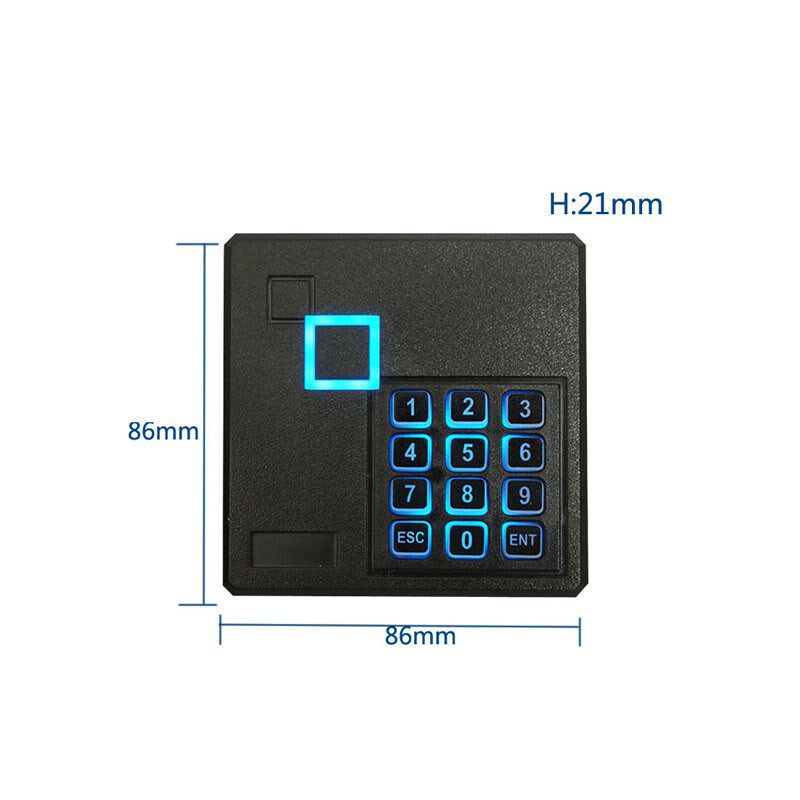 安堡德ICID卡门禁读头02L密码读卡WG26读头设备刷卡器考勤读卡器